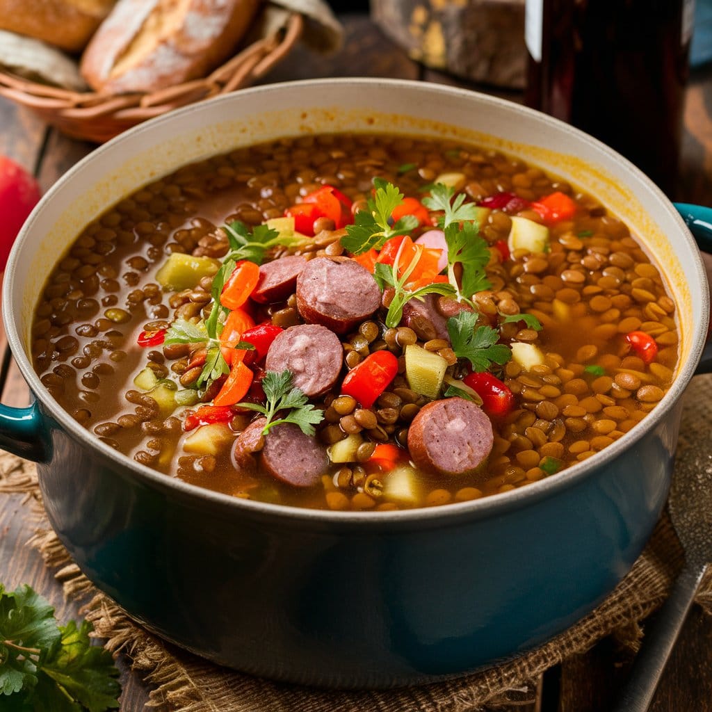 Lentil Soup with Sausage