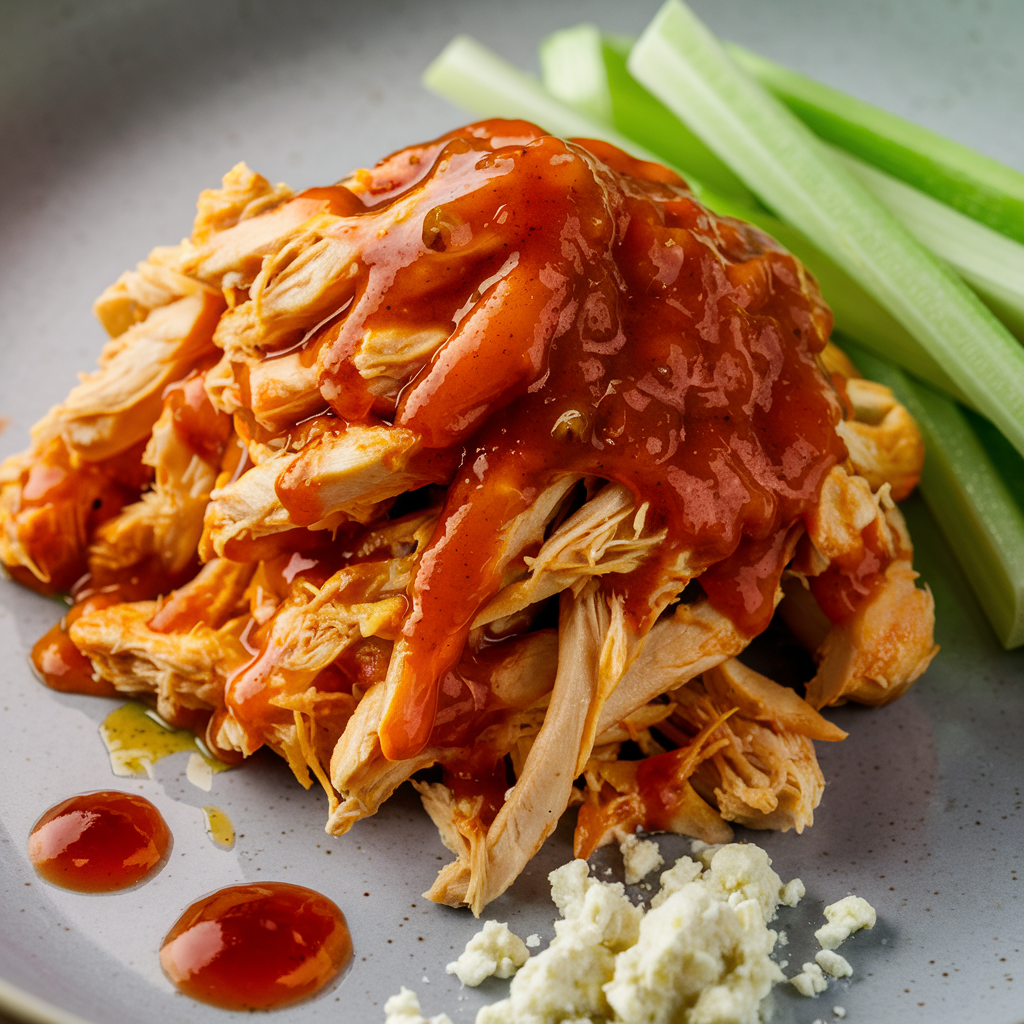 shredded buffalo chicken