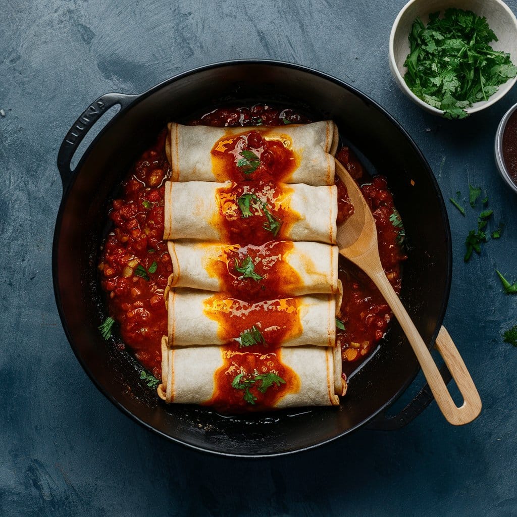 Prevent soggy enchiladas