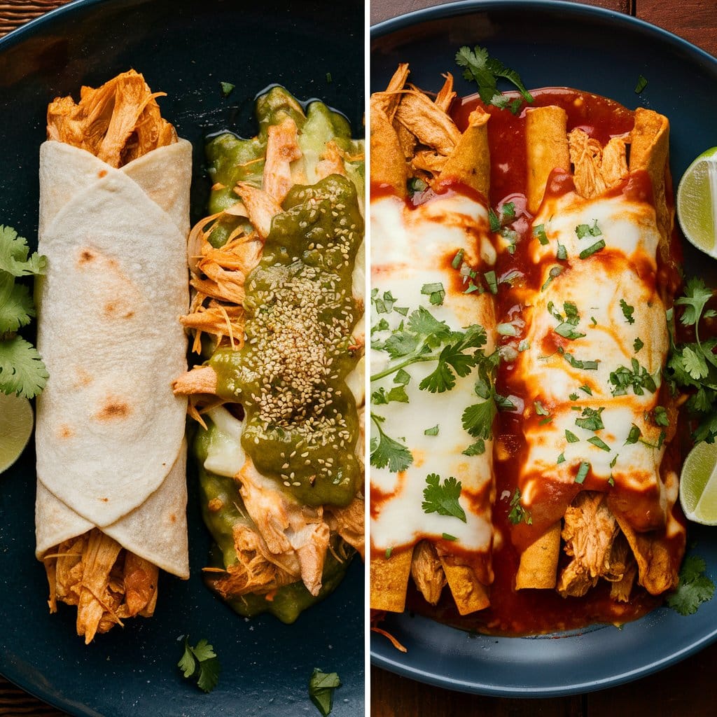 Difference between enchiladas and enchiladas poblanas