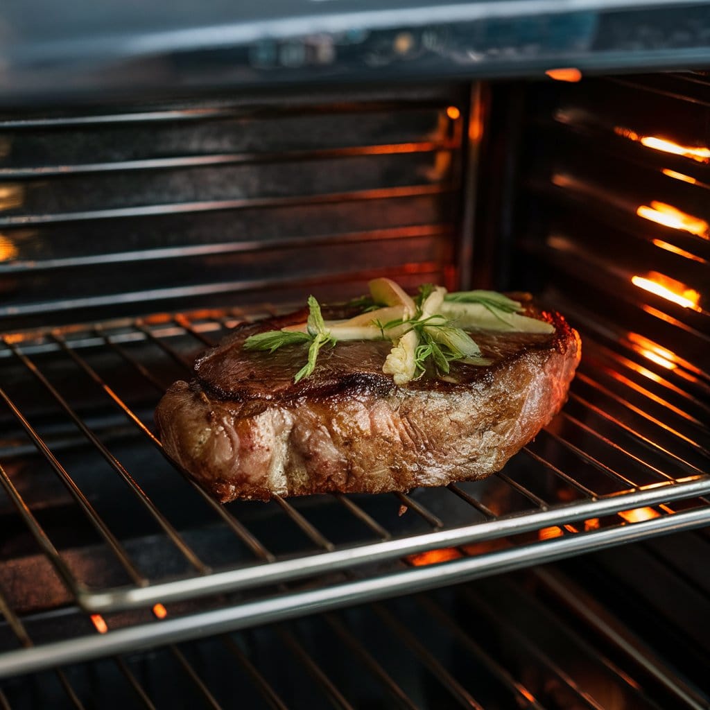 steak in oven ribeye