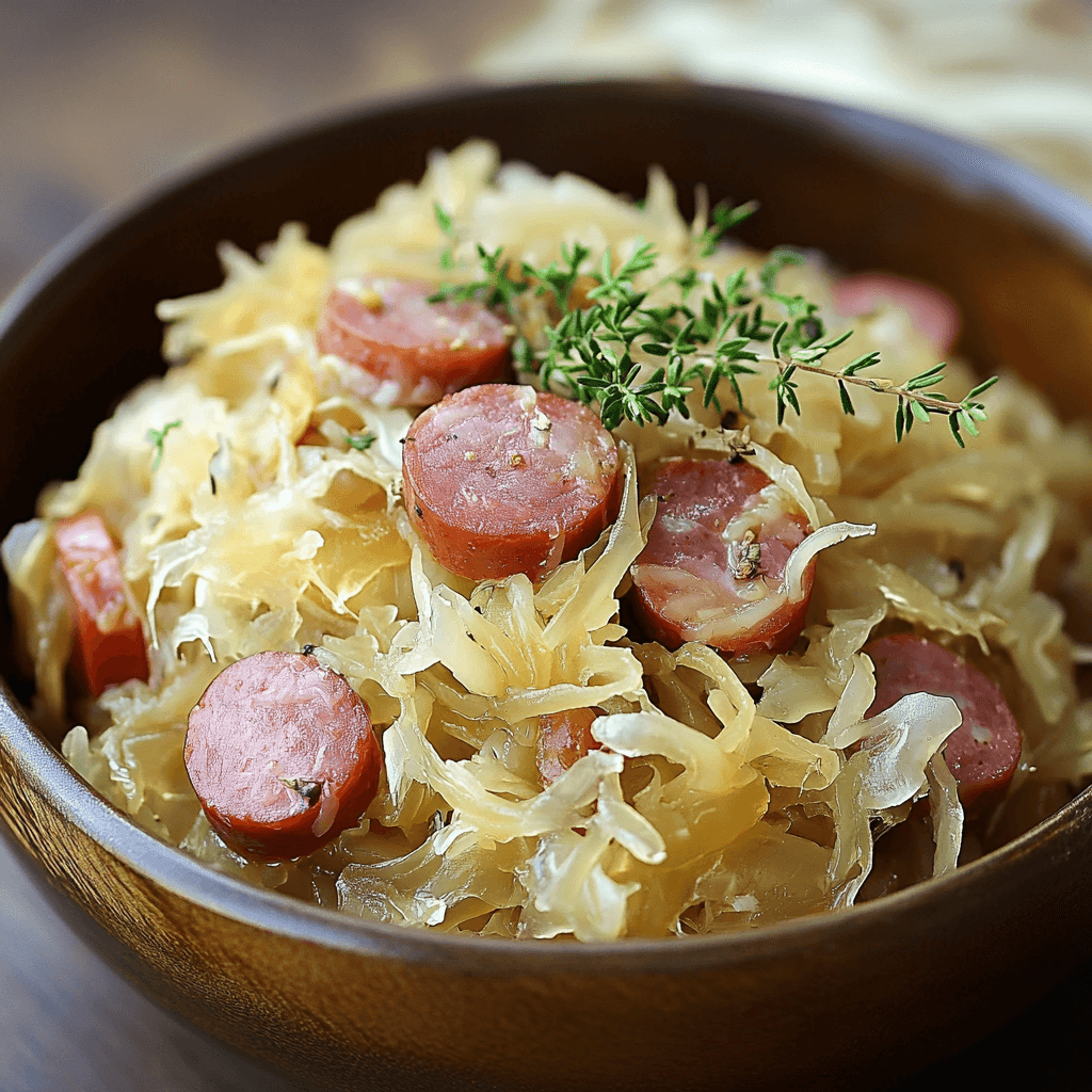 Is sauerkraut and kielbasa good for you?