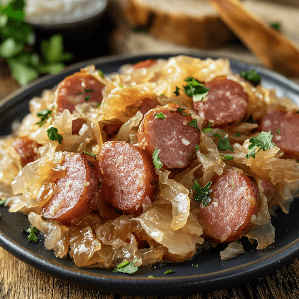 Kielbasa and sauerkraut recipe