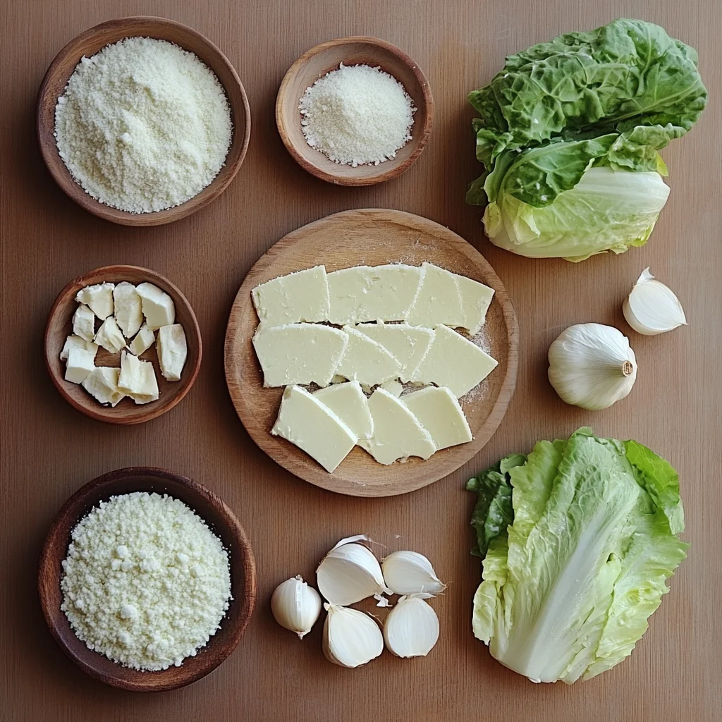 Ingredients for Caesar Salad