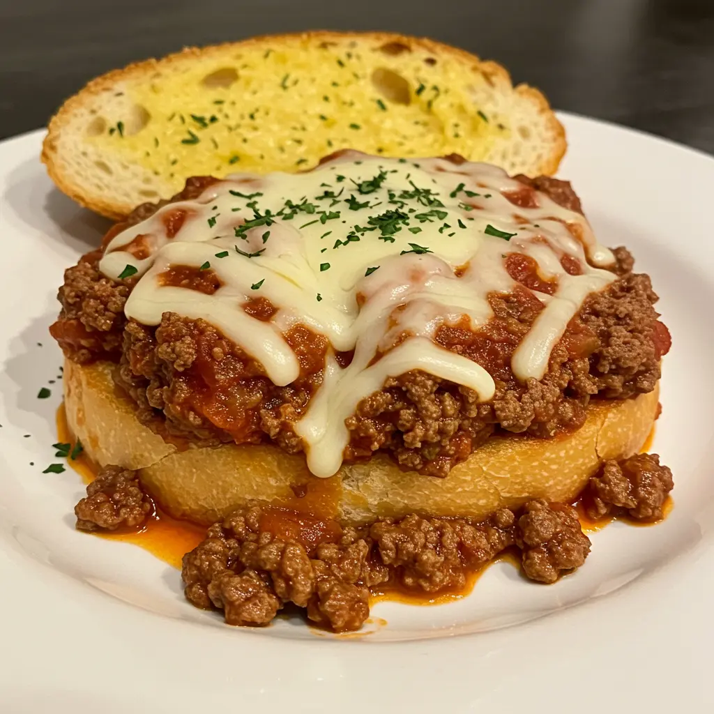 Italian Garlic Bread Sloppy Joes