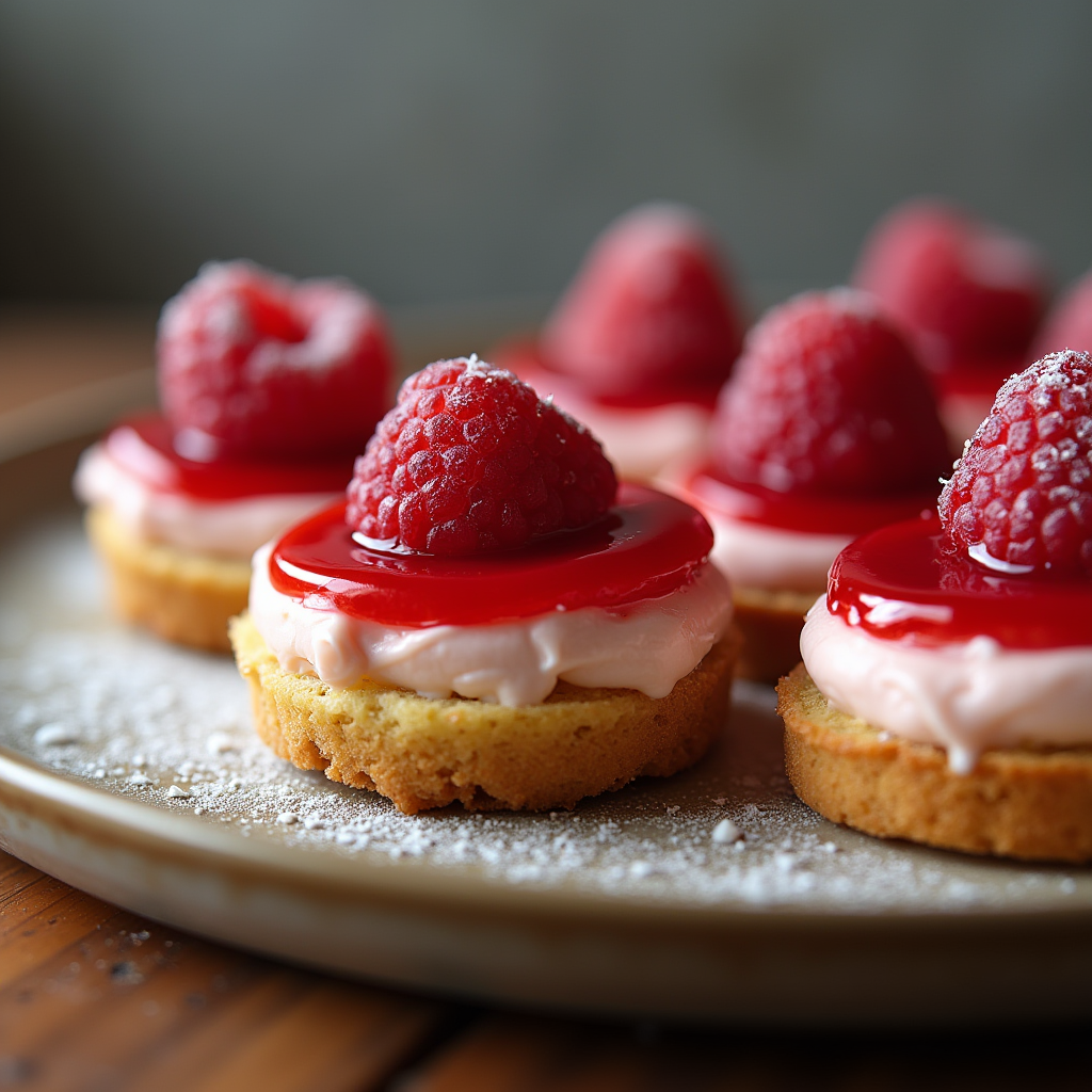 Raspberry Cream Cheese Bites